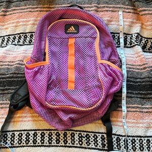 Adidas Vibrant Pink and Orange Backpack